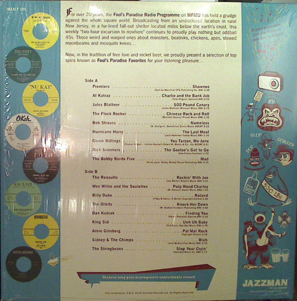 英2LP Various Fools Paradise Favorites: 50s &amp; 60s Bop Slop &amp; Schl JMANLP090 Jazzman /00370 Various - Fool's Paradise Favorites - '50s & '60s Bop Slop