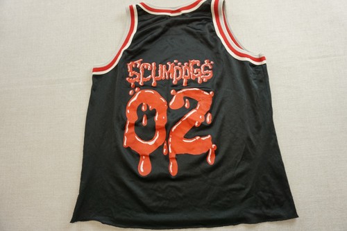 Maglia Pallacanestro Vintage Gwar Taglia Xl Scumbags Nera - Foto 6 di 10