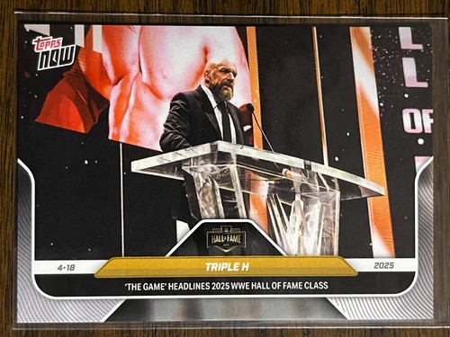 Triple H – Triple H - 2025 WWE Topps NOW® - Card HOF1 - PR: 1338