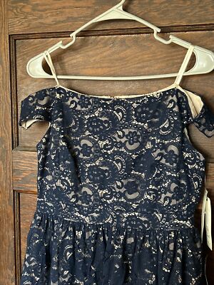 navy blue midi dress satin 'Adrienne' Navy Fuller Bust Satin Midi Dress XS / UK6 / US 2