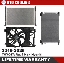 Radiator, Fan, and AC Condenser for 2019-2025 Toyota Rav4 Non-Hybrid