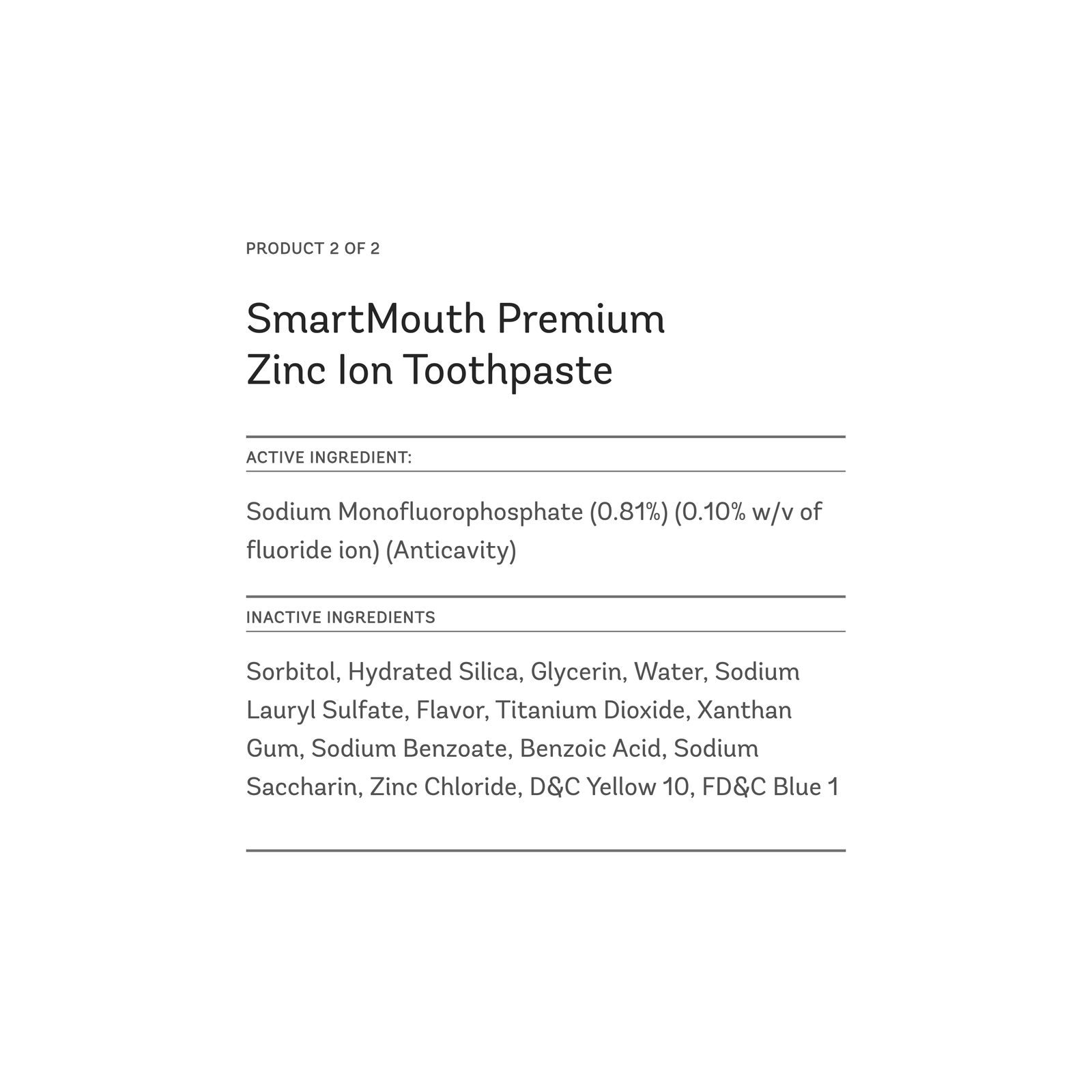 SmartMouth Activated Mouthwash & Premium Zinc Ion Toothpaste, Fresh Mint