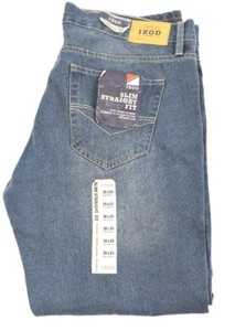 izod slim straight fit jeans