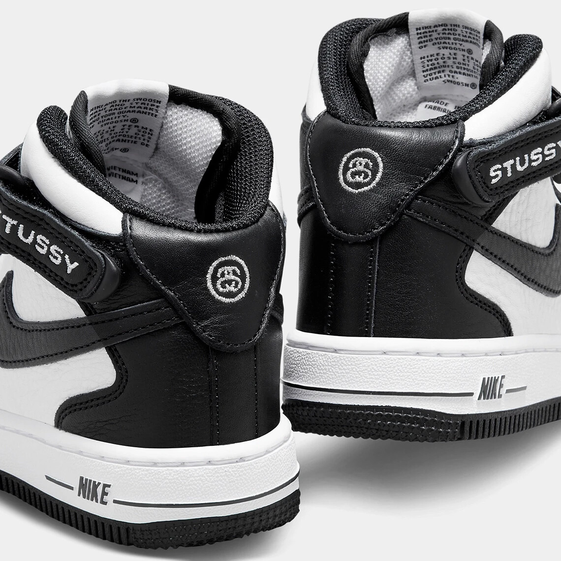 Nike Air Force 1 Mid Stussy Light Bone Black ステューシー Nike Air Force 1 Mid Stussy Light Bone Black Men's - DJ7840