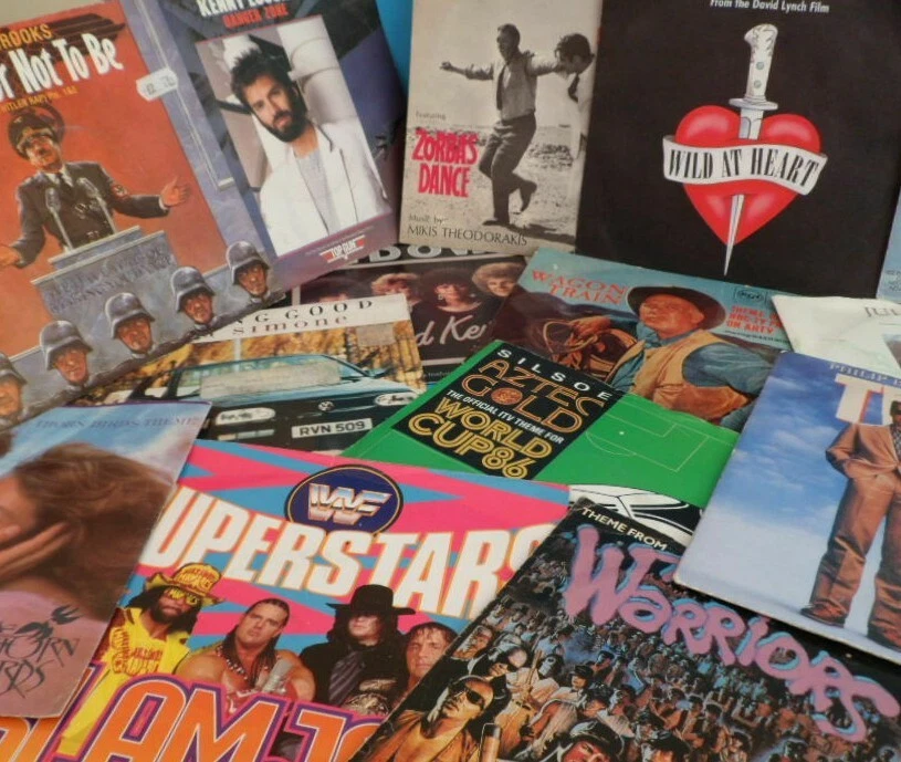 FILM & TV Vinyl Records Soundtracks Themes Scores Music 7" Hot Hit Singles Songs - Image 2 of 4