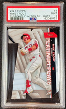 2021 Topps Series 1 - Mike Trout #PDC-1 Platinum Players Die Cut - PSA 9 MINT