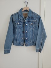 London Jean Denim Jacket Blue Size XS Made in USA Y2K