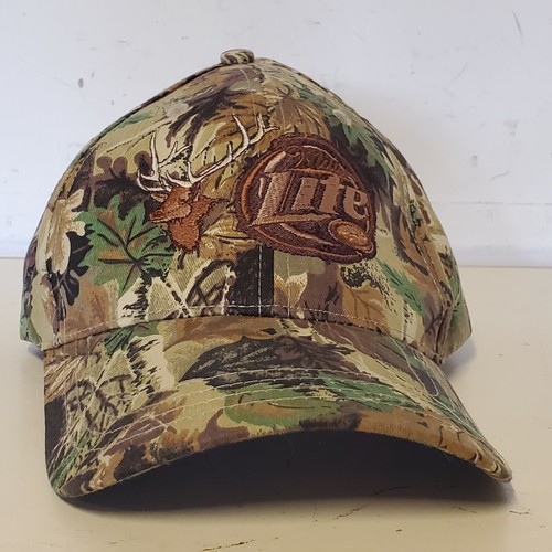 Miller Lite Camo Deer Baseball Cap Hat 
