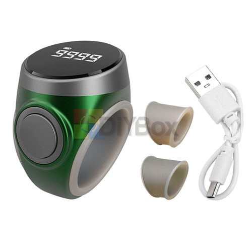 Digital Tasbih Tally Digital Counter for Muslims Tasbeeh Zikr Ring Adjustable - Picture 2 of 26