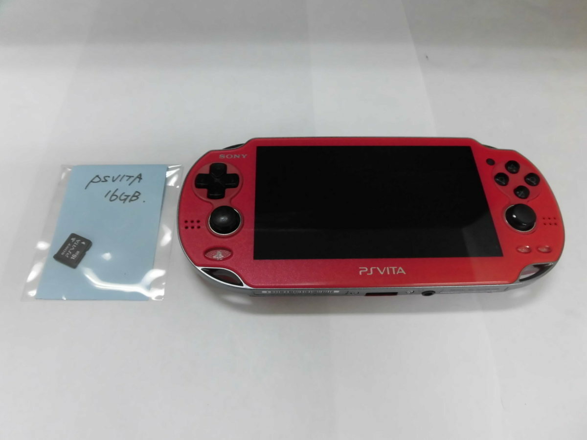 Playstation Vita Wi-Fi Model Cosmic Red Console PCH-1000 ZA03 with