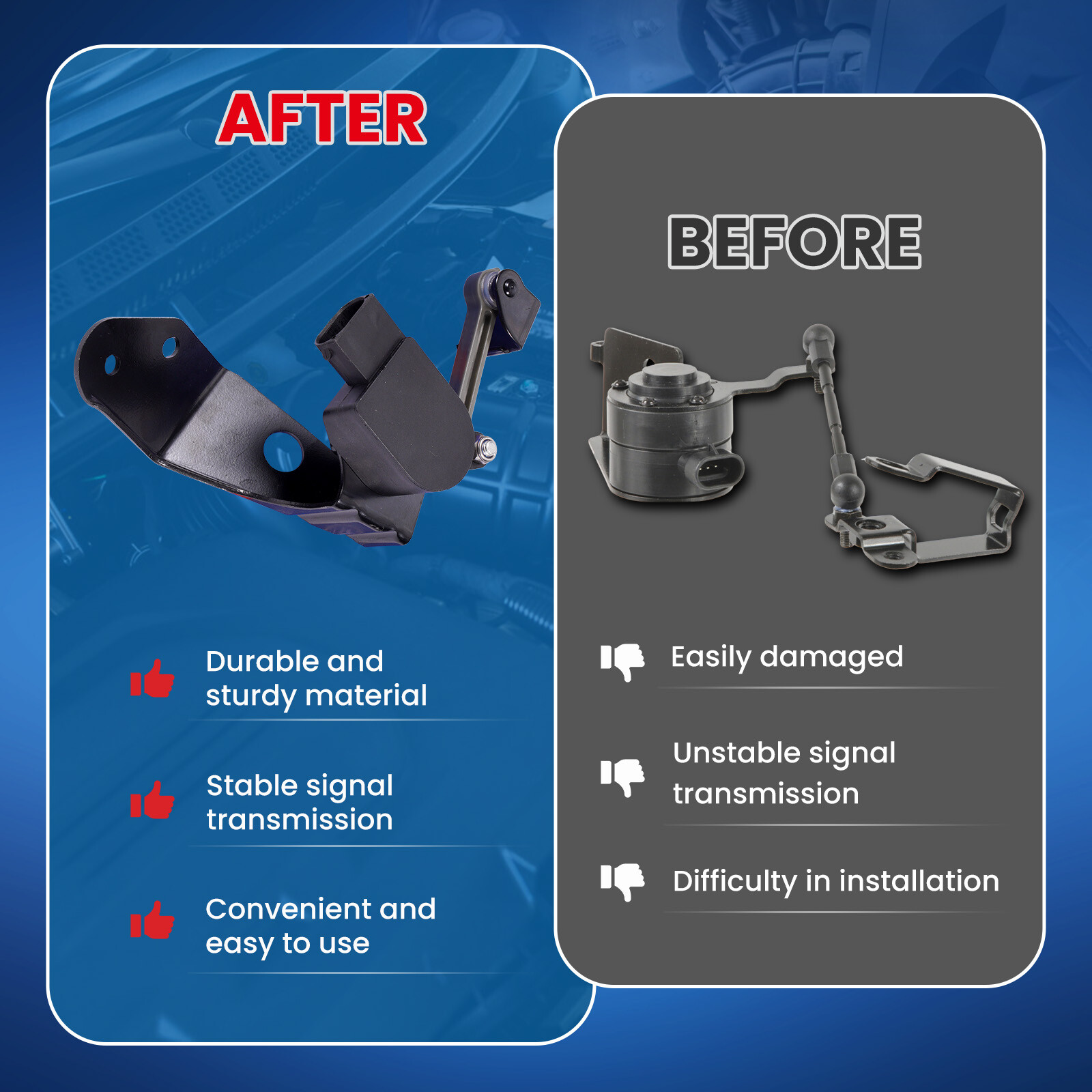 Front & Rear Ride Height Level Sensor for Audi A8 Quattro S8 Bentley Continental