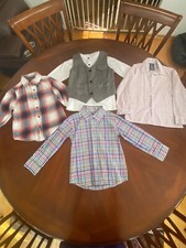  4 Boys  Long Sleeve Dress Shirts 
