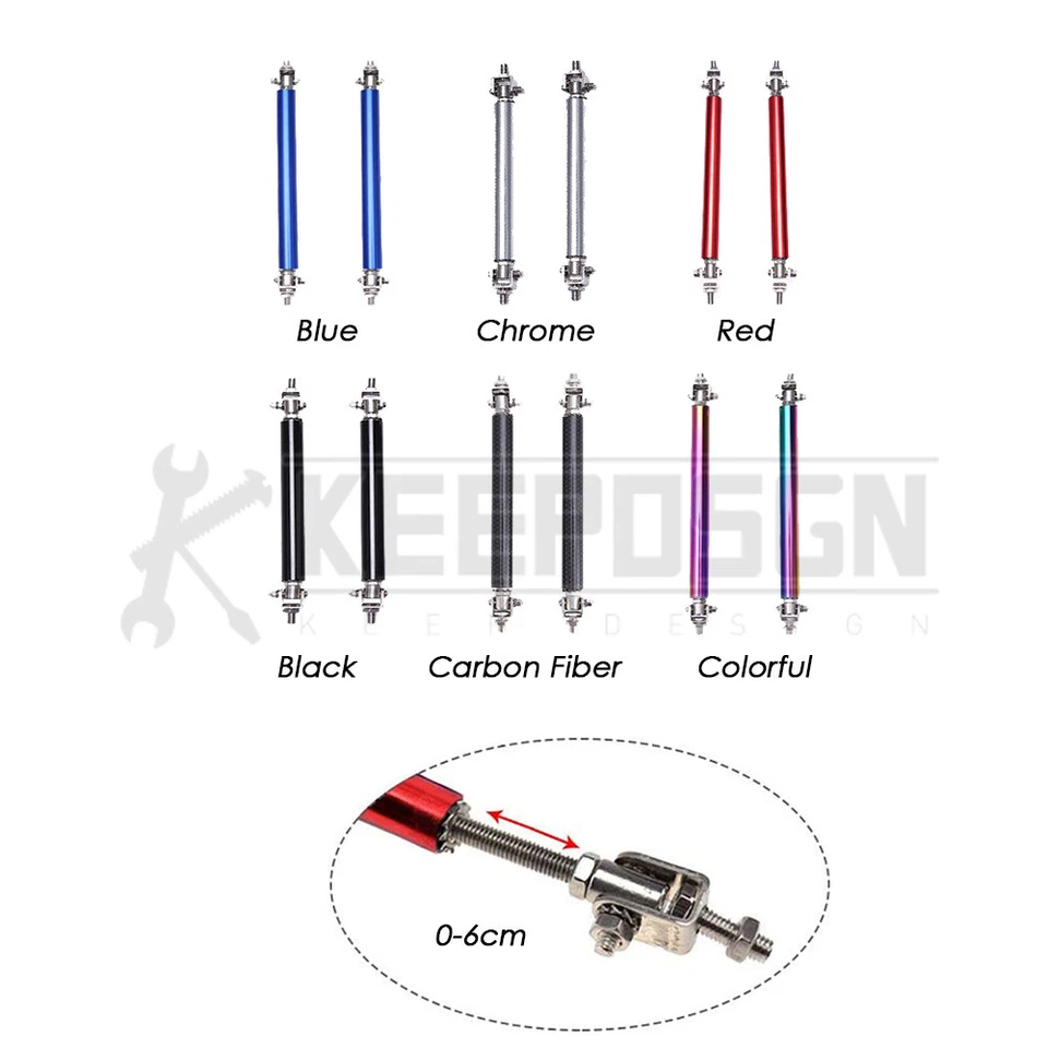 For Fiat 500 Abarth E X L CARBON FIBER Front Bumper Lip Splitter Body Kit Rods - Image 3 of 4