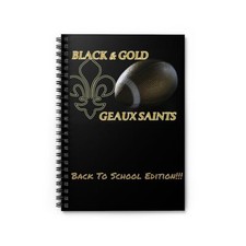 Geaux Saints Spiral Notebook - Ruled Line
