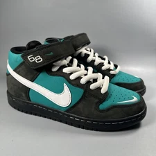 Nike SB Dunk Mid Pro Iso Black/Fresh Water/White Griffey Size 5.5/Womens size 7