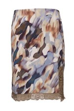 CLAIRE WOMAN Womens Skirt Skirt Lace Watercolor Print NEW Size 36 38 40 44