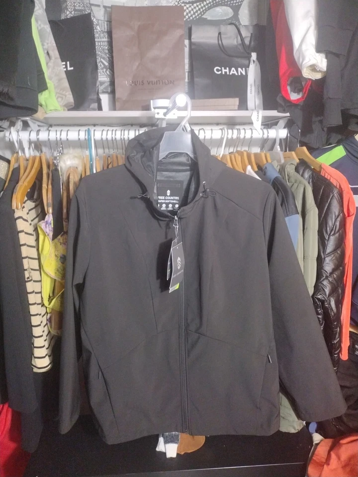 Free Country Black Super Softshell Jacket Size 3X Nwt - Image 2 of 4