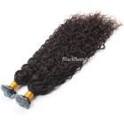 Curly Tape in Human Hair Extension Water Wave Brazilian Tape on Hair ...