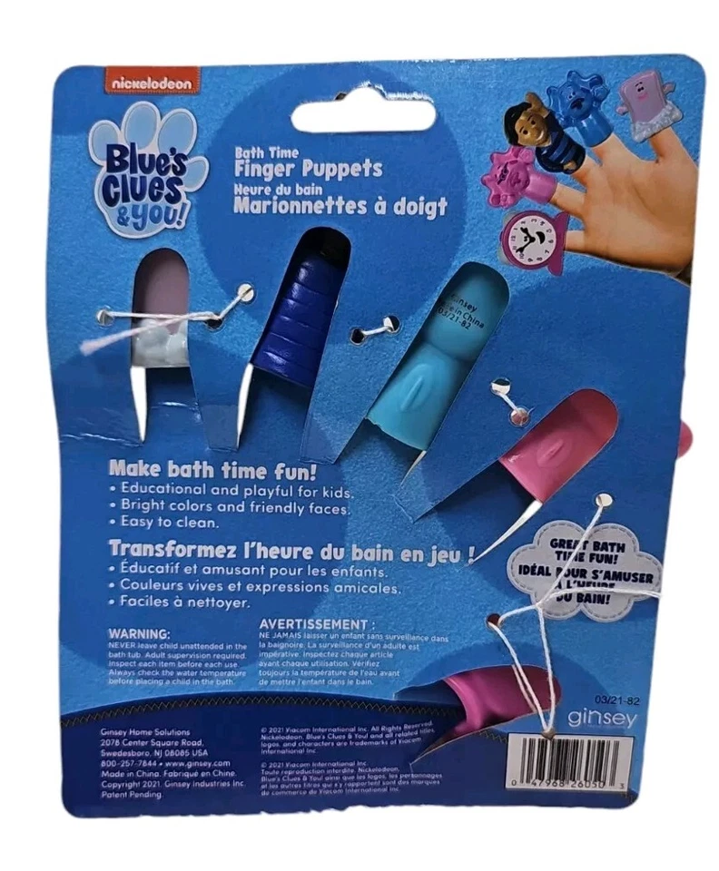 Marionetas de baño de 5 dedos Blue's Clues & You - Steve, Magenta & Friends Foto 2 de 2