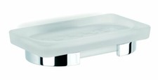 Bilbao frosted glass wall soap dish