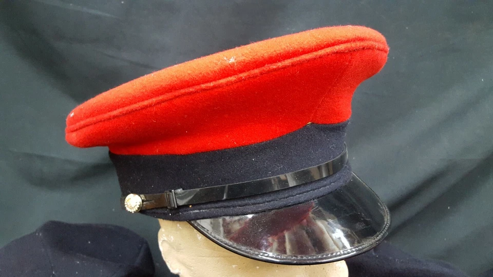 Lot of 9 Red Blue Black Wool Military Police Official Costume Reenactment Hats  - Image 2 of 4