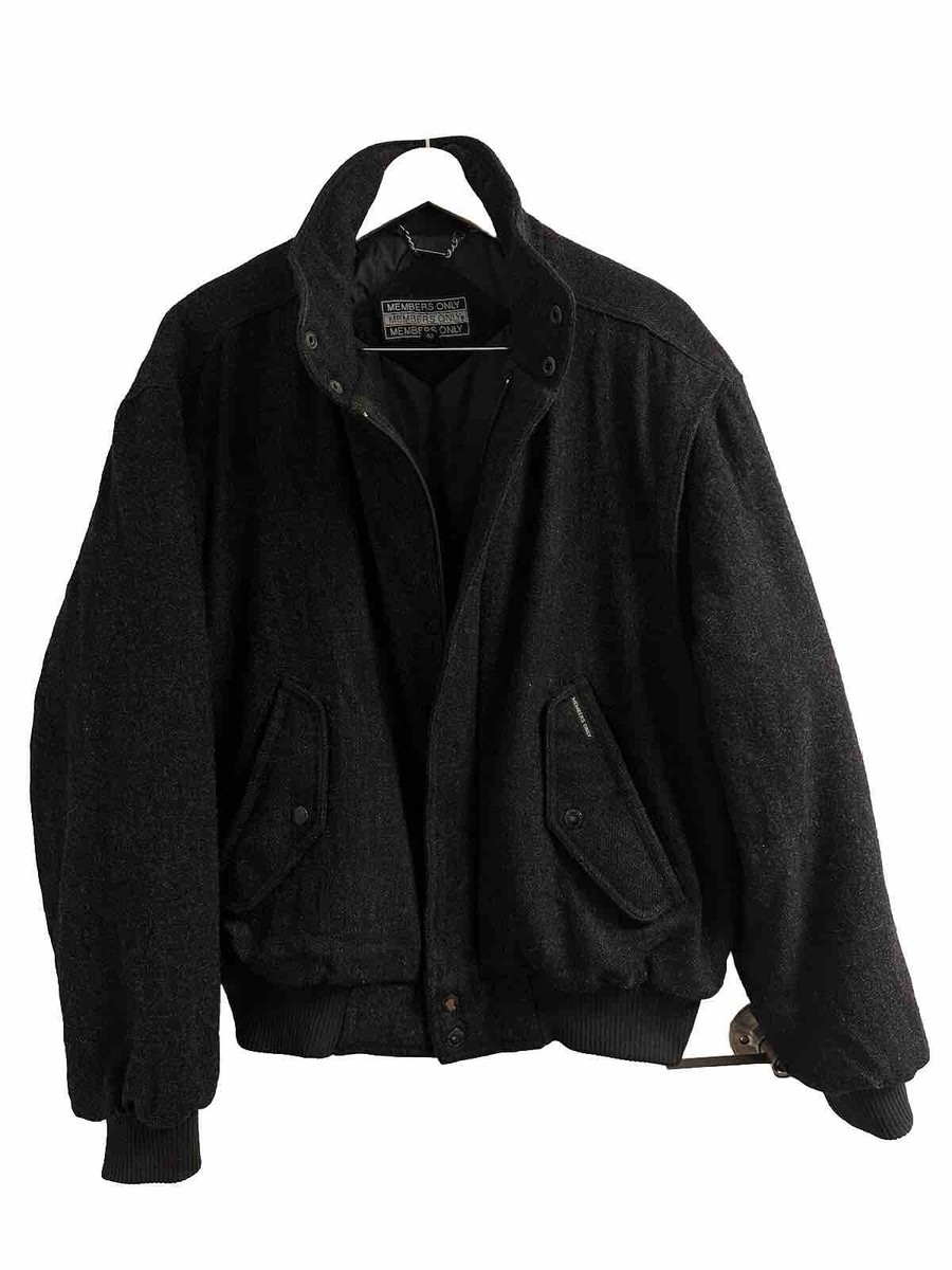 Vintage 90s Members Only Mens Size 42 | XL 100% Wool Bomber Vintage 90s Members Only Mens Size 42 | XL 100% Wool Bomber