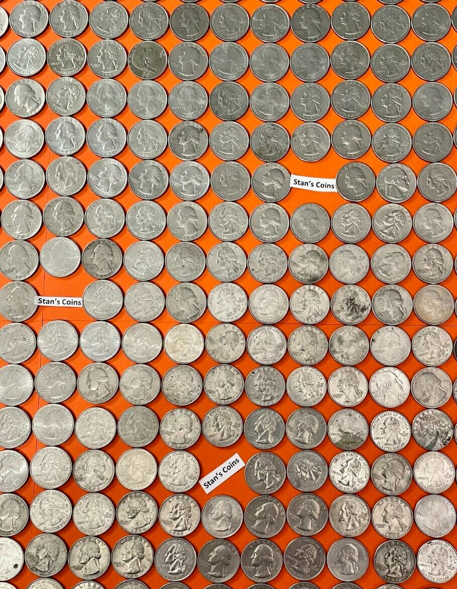 $100 Worth Of Laundry Quarters For Laundry or Vending All Dated 1965-2025