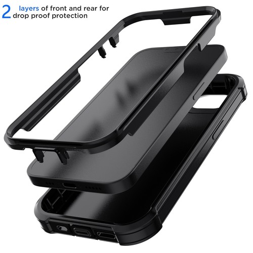 Für Apple iPhone 16e Hülle Stoßfest Robust Hybrid Hard Cover/Gürtelclip - Bild 20 von 38