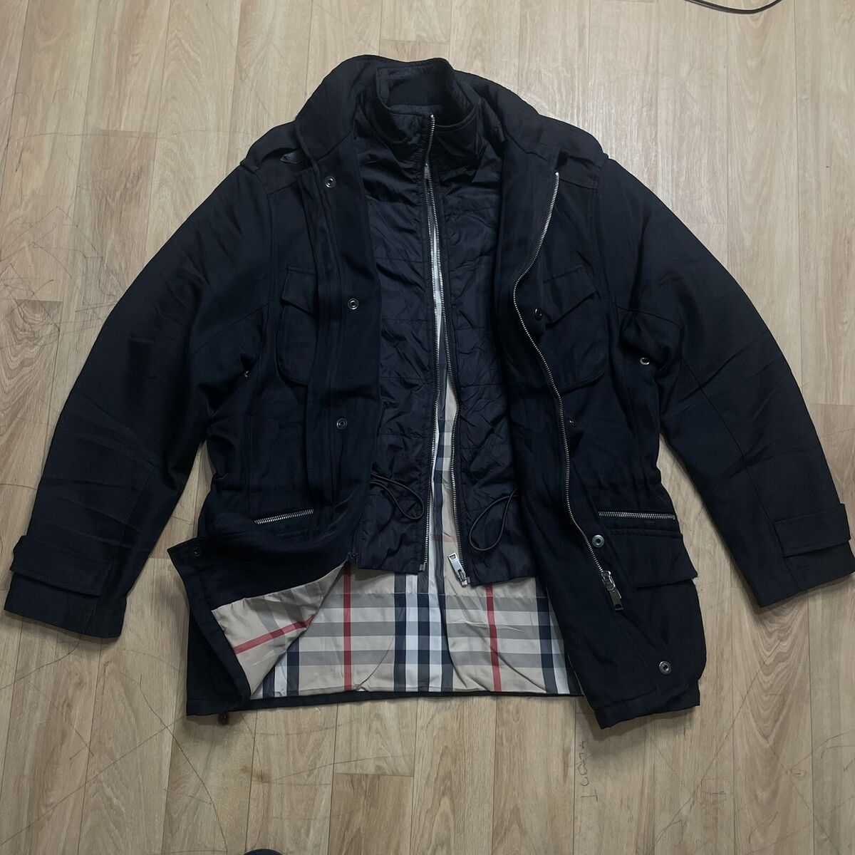 BURAERRY LONDON ウールポンチョ burberry LONDON coat WINTER jacket nova chek cotton