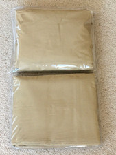 RALPH LAUREN ESTATE SATEEN FULL SIZE FLAT  FITTED SHEET SET IN GOLD BRAND NEW
