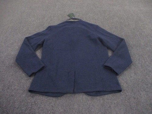 Robert Talbott Sweater Adult XL Blue Wool Cardigan Preppy Collar Mens NEW - Picture 9 of 9