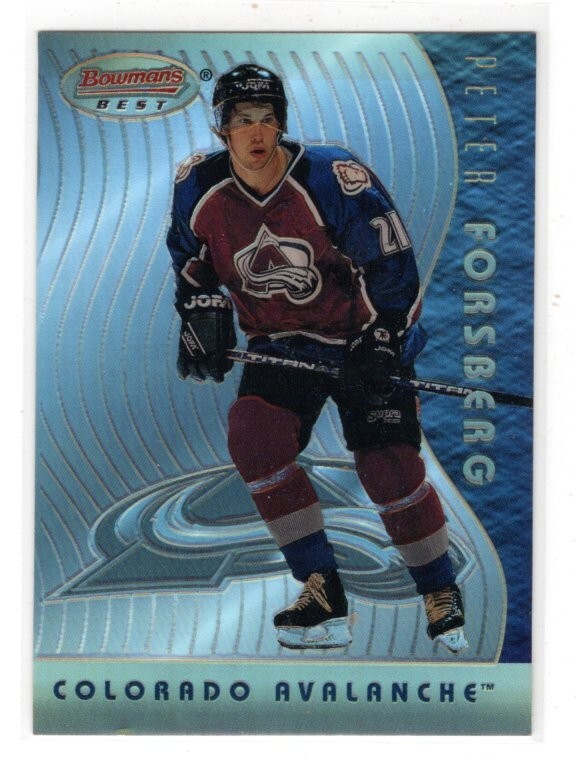 1995/96 Bowman Bowman's Best Refractor Peter Forsberg #BB1 Insert
