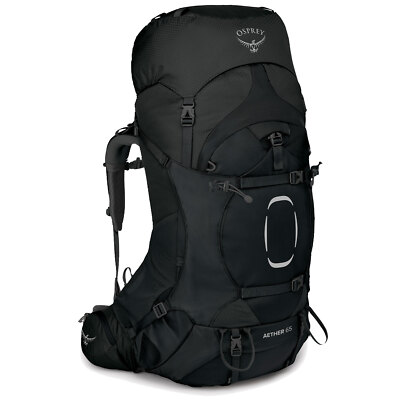 Osprey Aether 65 Liter Herren-Trekkingrucksack Wanderrucksack Rucksack Schwarz