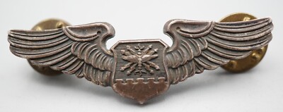 Korean War Sterling USAF Air Force Navigator 2 Inch Wings Badge by ...