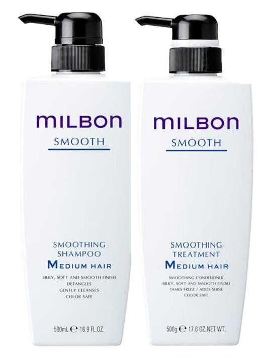 MILBON SMOOTH シャンプー 500ml Milbon smooth Restorative Shampoo & Treatment 500ml 500g 17.6oz
