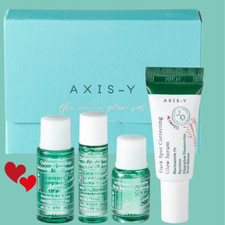 AXIS-Y Dark Spot Correcting Glow Serum Set, Toner Ampoule Cleanser Travel Kit