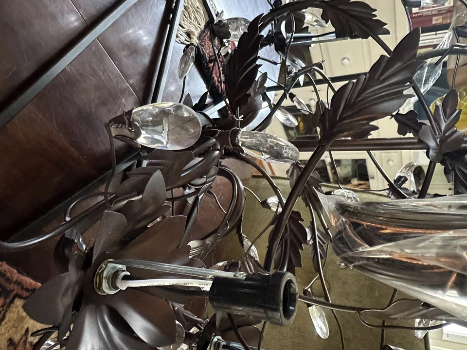 Lámpara de araña Maxim 2850 bronce elegante 18"W 3 luces Foto 3 de 4