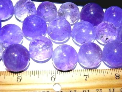 Amethyst crystal sphere marble 3/4 inch diameter (1) one sphere per winner