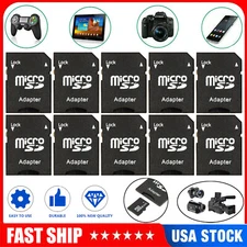 10PCS Micro SD Adapter TransFlash TF To SD SDHC Memory Card Adapter Converter