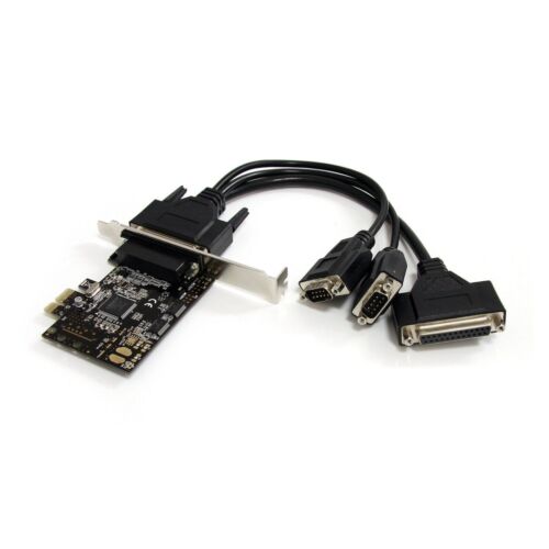 StarTech PEX2S1P553B 2S1P 2 Serial 1 Parallel PCIe x1 LowP Card w Breakout Cable - 第 1/8 張圖片