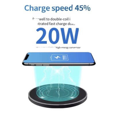 20W Fast Wireless Charger For iPhone Samsung USB Wireless UK UK