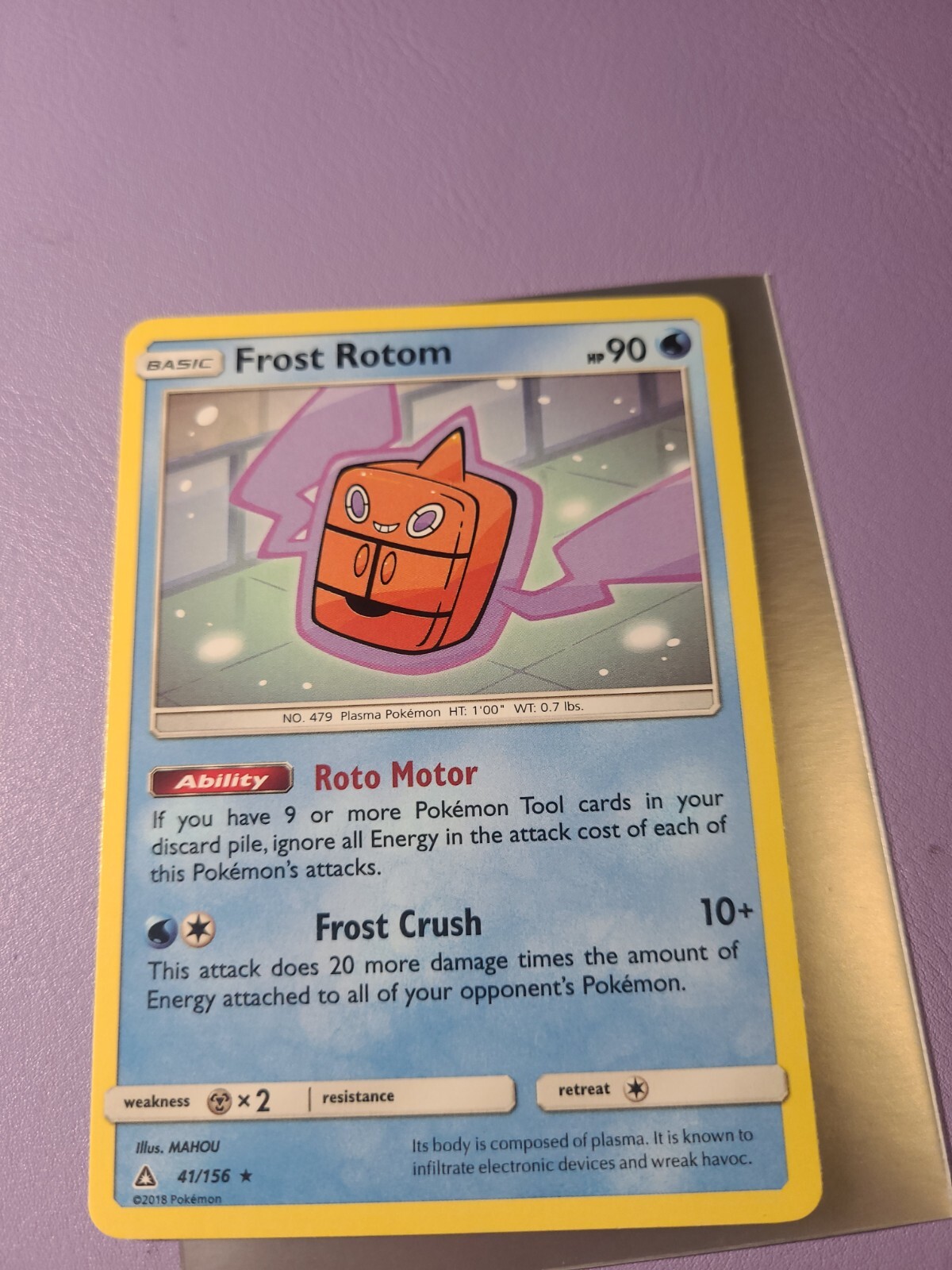 Frost Rotom 41/156 Ultra Prism Pokemon Card RARE NM VLP