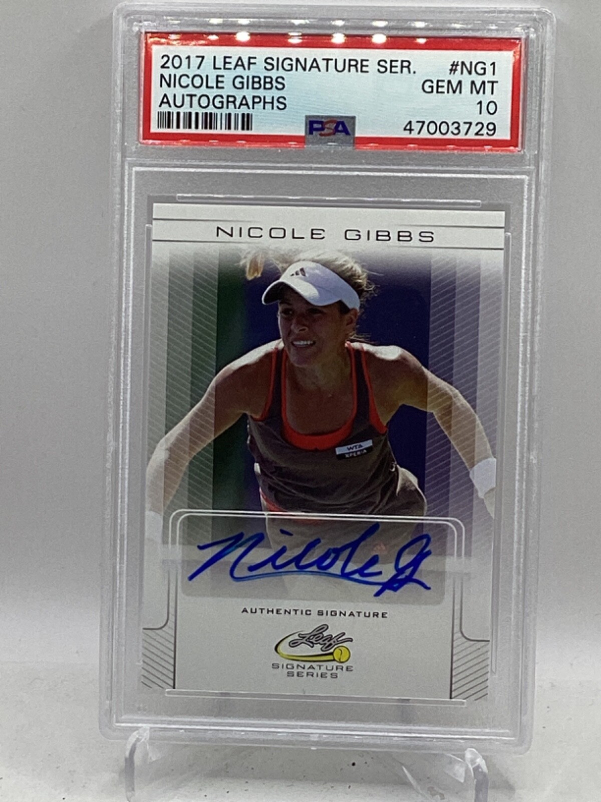 2017 Leaf LEAF SIGNATURE SERIES AUTOGRAPHS #NG1 Nicole Gibbs front