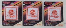 Stranger Things Surfer Boy Pizza Box Pineapple Lip Gloss .14oz net wt 4g 3x Lot