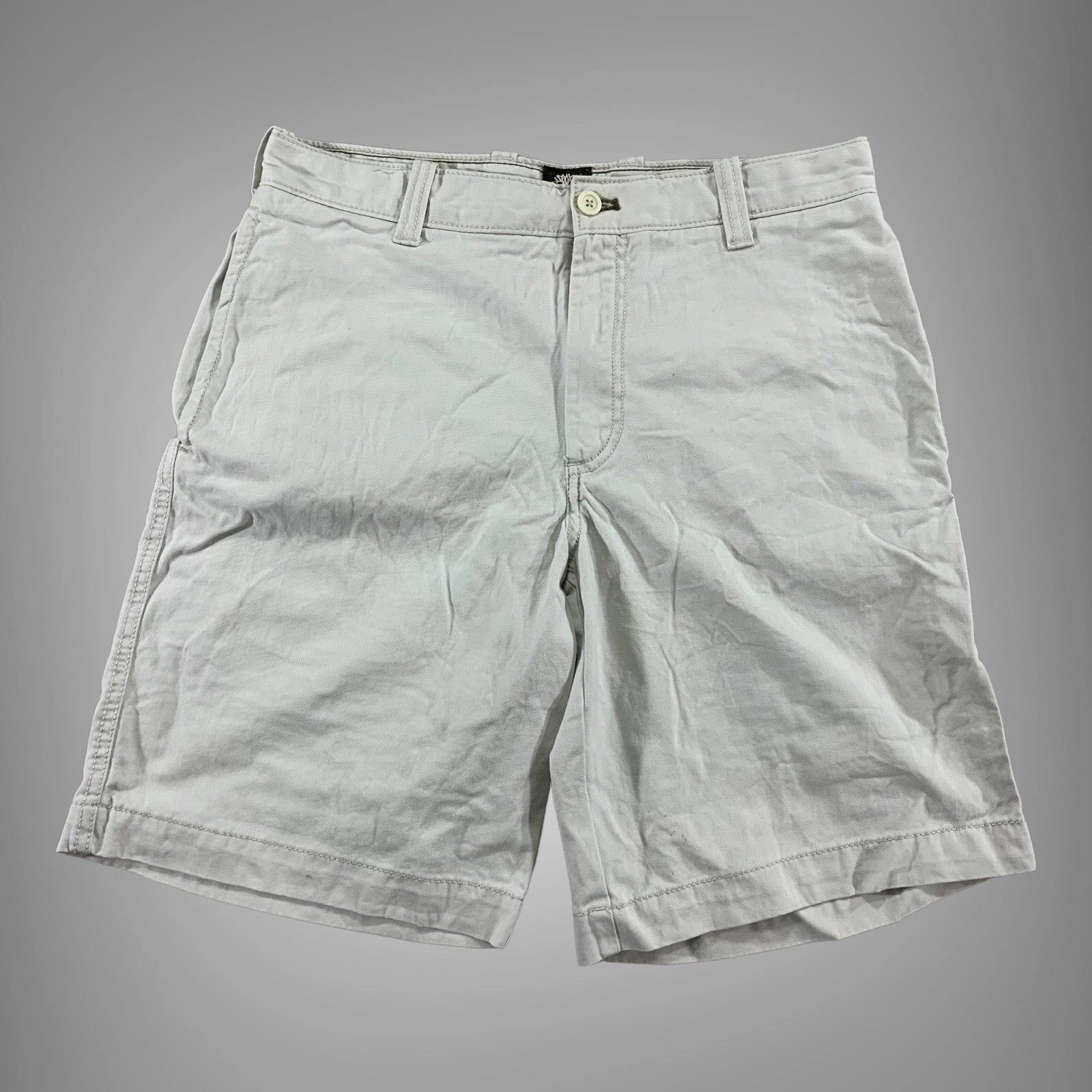 Timberland Chino Shorts Mens 32" Beige Flat Front Golf Hiking Shorts