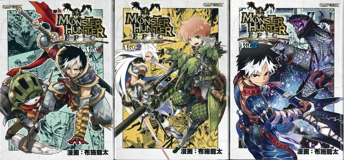 MONSTER HUNTER Epic Comic Complete Set 1-3 RYUTA FUSE Book CAPCOM