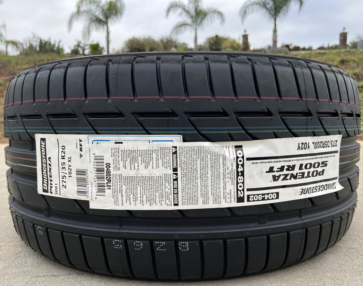 【中古品】ブリジストンPOTENZA S001 275/35R20 2本セット 4X NEW Tires Bridgestone Potenza S001 RFT Run Flat (2X) 245