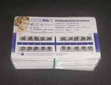 10 Sets Dental Orthodontic Metal Brackets Standard Roth 022 345 hooks Mesh Base