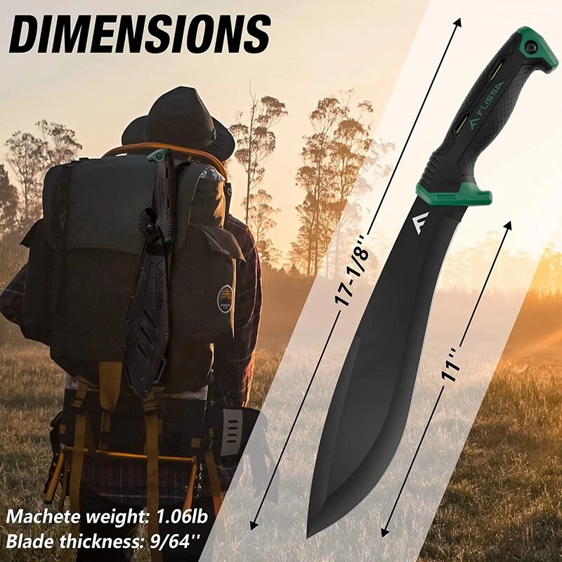 11'' Machete Stainless Steel Tactical Survival Machete Knife w/Molded Sheath - Image 4 of 4