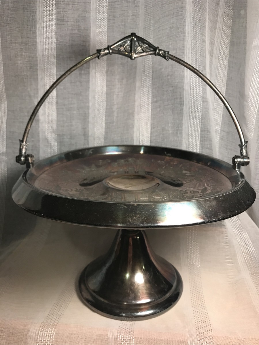 Meridian Britannia 1785 Silver Bridal Basket Pedestal Handle